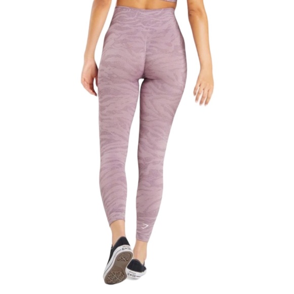 Gymshark Zebra Animal Adapt Seamless Scrunch Leggings - Picture 1 of 4